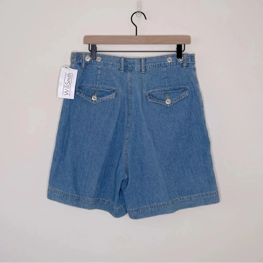 VTG 80s Willi Smith high rise Pleated oversized jorts golden girls grandpa core - Picture 5 of 11